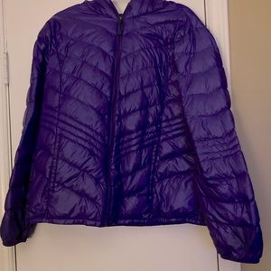 Xersion Ladies XL Purple Puffer Down Jacket